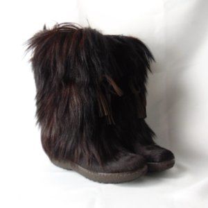 PAJAR Scarlet Tassel Hair Calf Boots Size 39 US 9